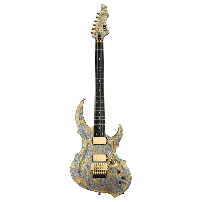 dan-guitar-dien-esp-mia-rapier-hh-ebony-fingerboard-cast-metal-silver-w24k-leaf