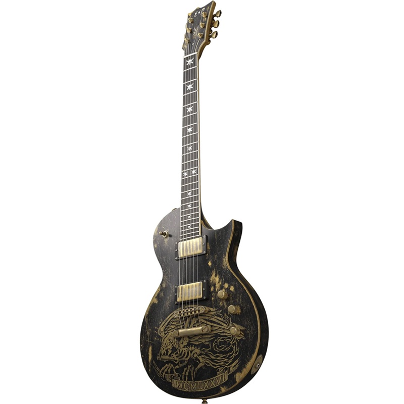 guitar-dien-esp-will-adler-warbird-distressed-hh-ebony-fingerboard-distressed-black