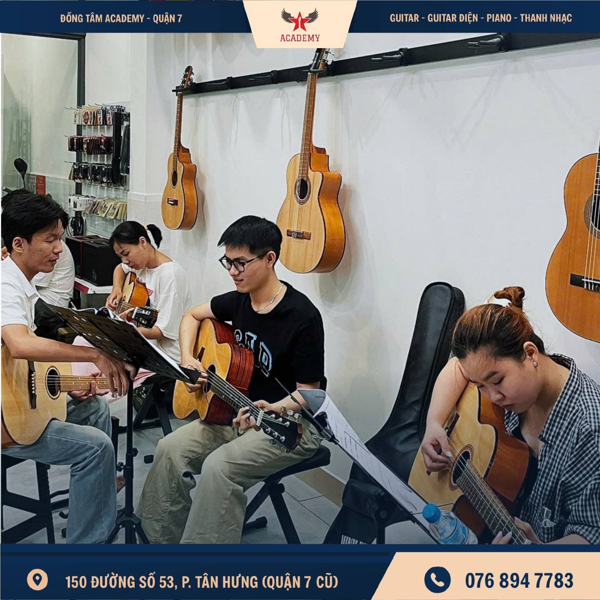 Khóa Học Guitar Tại Đồng Tâm Academy