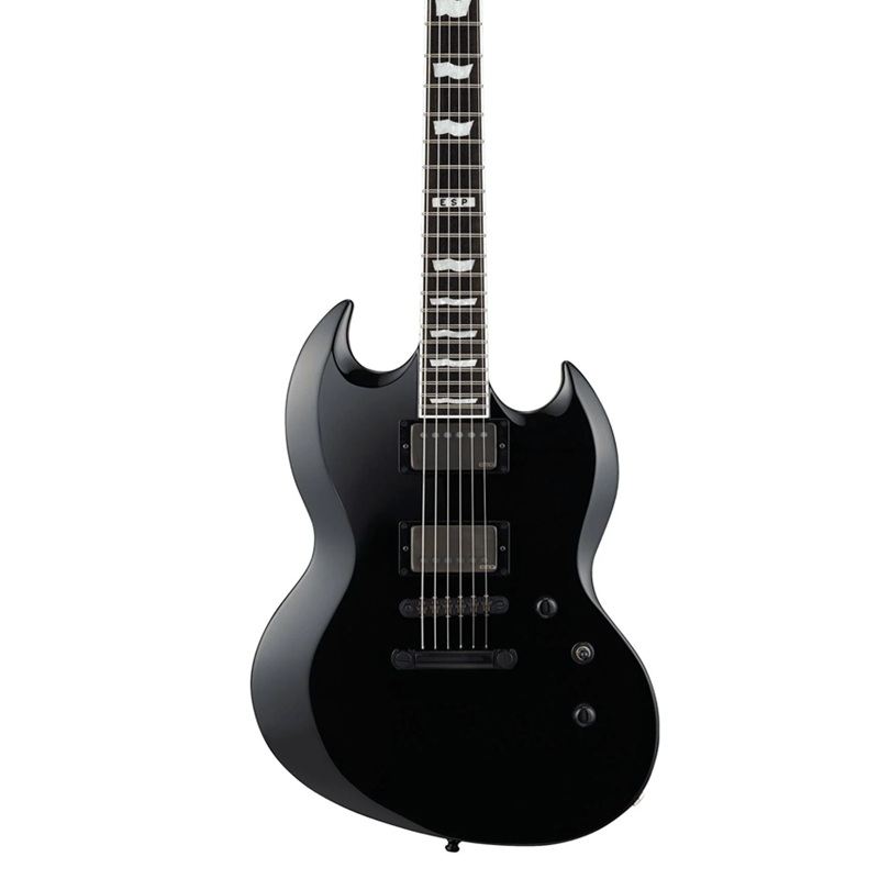 dan-guitar-dien-esp-eii-viper-hh-ebony-fingerboard-black-mat-top