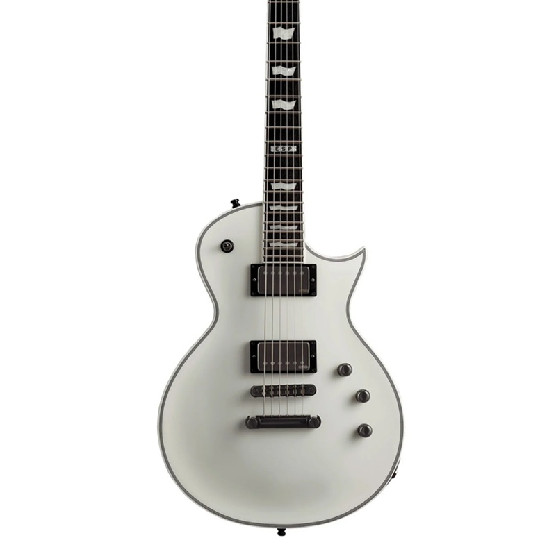 dan-guitar-dien-esp-eii-eclipse-hh-ebony-fingerboard-snow-white-satin-mat-top