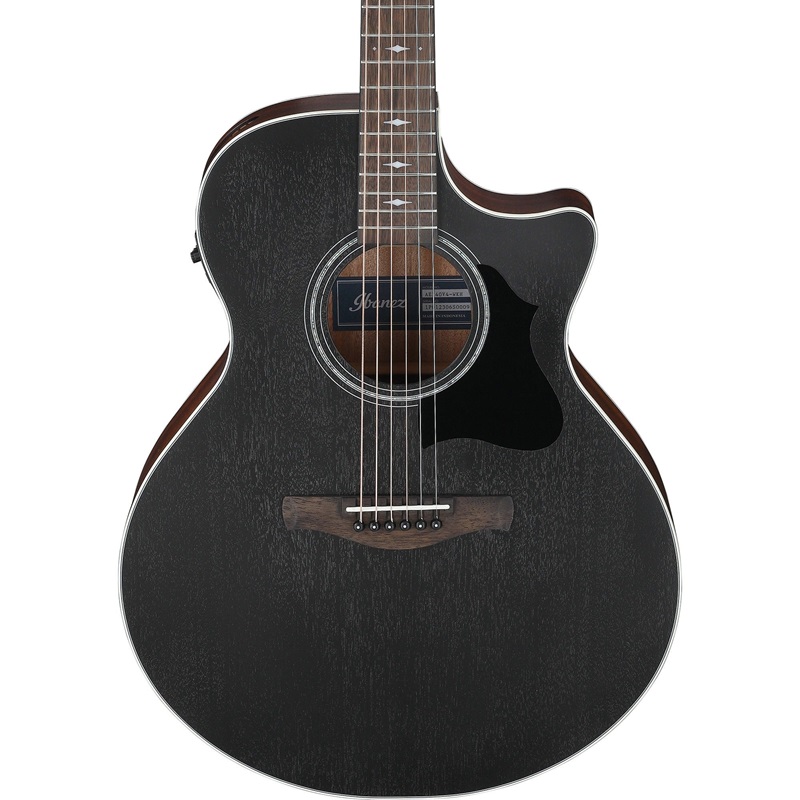 guitar-acoustic-ibanez-ae140-weathered-black-open-pore-mat-top