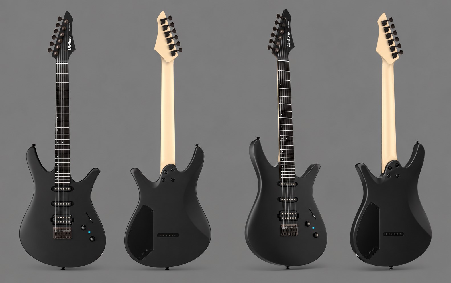 dan-guitar-dien-divitone-mf-studio-c-voi-he-thong-dieu-khien