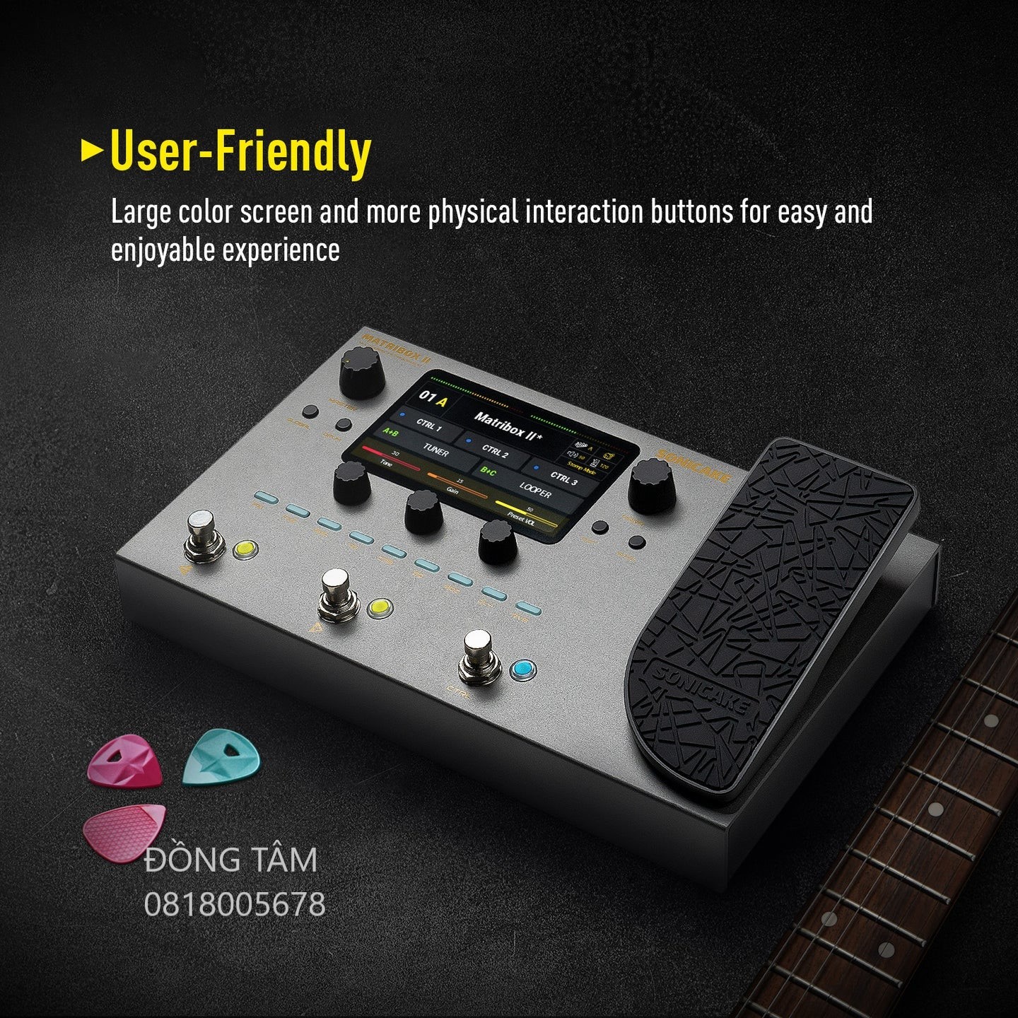 pedal-guitar-sonicake-matribox-ii-qme100-so-huu-kho-hieu-ung-phong-phu-dap-ung-moi-phong-cach-am-nhac