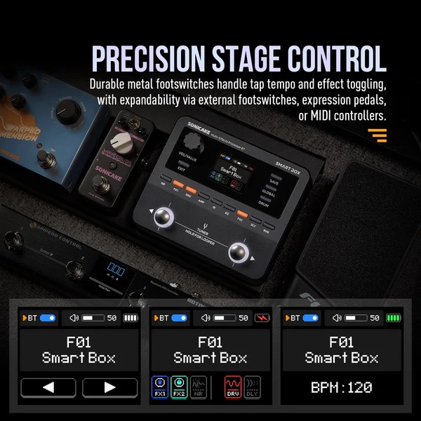 pedal-guitar-sonicake-smart-box-qme20-ung-dung-cong-nghe-whitebox-modeling-cho-chat-am-chan-thuc