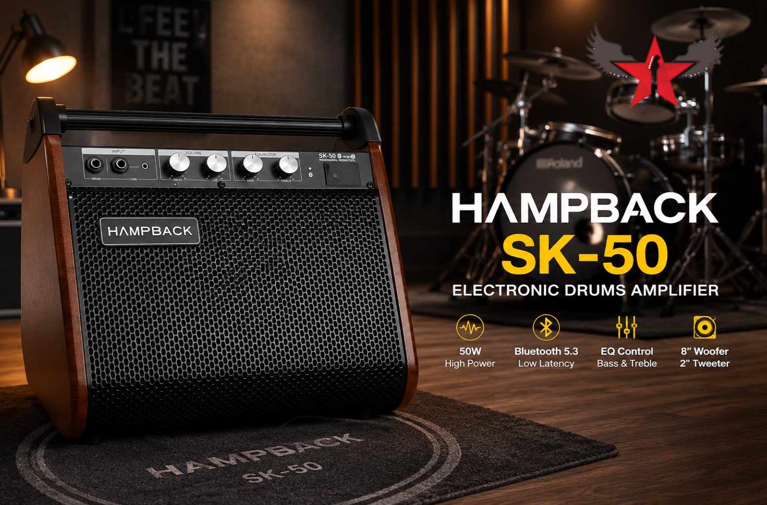 chat-luong-am-thanh-cua-hampback-sk50-electronic-drums-amplifier