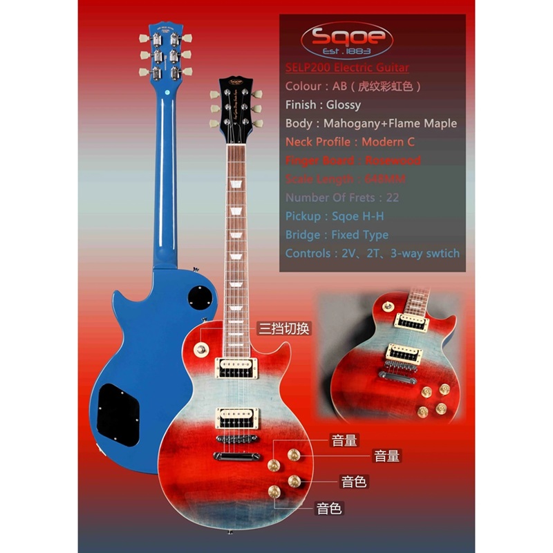 dan-guitar-dien-sqoe-sepr200--prsstyle-hh-rosewood-fingerboard-mau-do