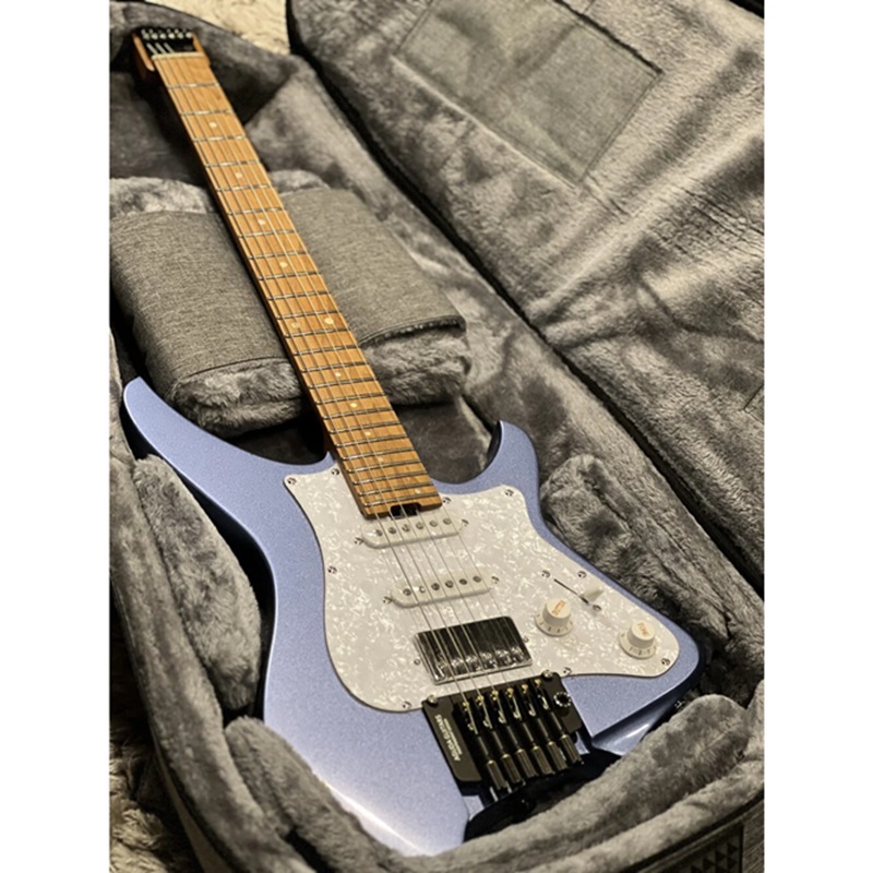 dan-guitar-electric-aguda-music-boy-pro-hss-maple-fingerboard-ice-blue-metallic-mat-top