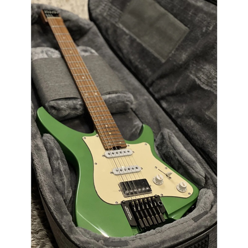 dan-guitar-dien-aguda-music-boy-pro-hss-maple-fingerboard-viridian-green-mat-top