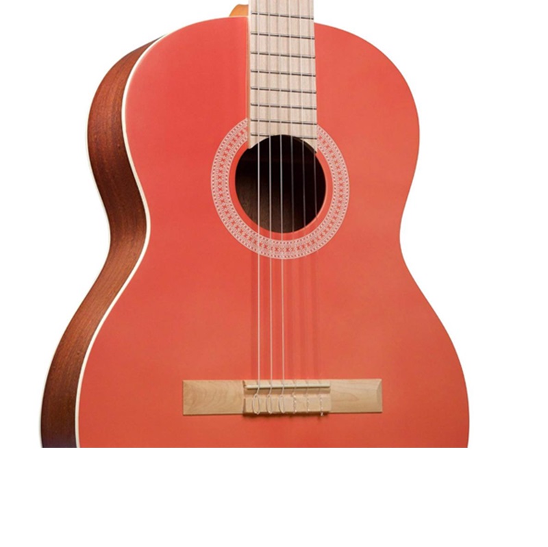 dan-guitar-classic-cordoba-c1-matiz-coral-wcolormatching-gig-bag-mat-top