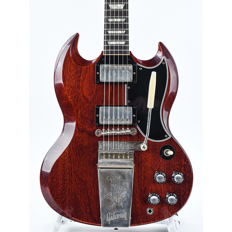 dan-guitar-dien-gibson-custom-shop-1964-sg-standard-reissue-with-maestro-vibrola-cherry-red-mat-top