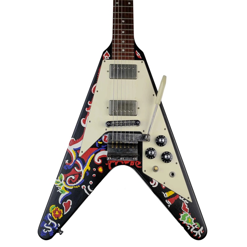 dan-guitar-dien-gibson-flying-v-2011-ebony-jimi-hendrix-psychedelic-custom-paint-vibrola-mat-top