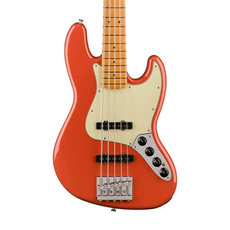dan-guitar-bass-fender-player-plus-active-jazz-bass-v-ss-maple-fingerboard-fiesta-red--5-strings-mat-top