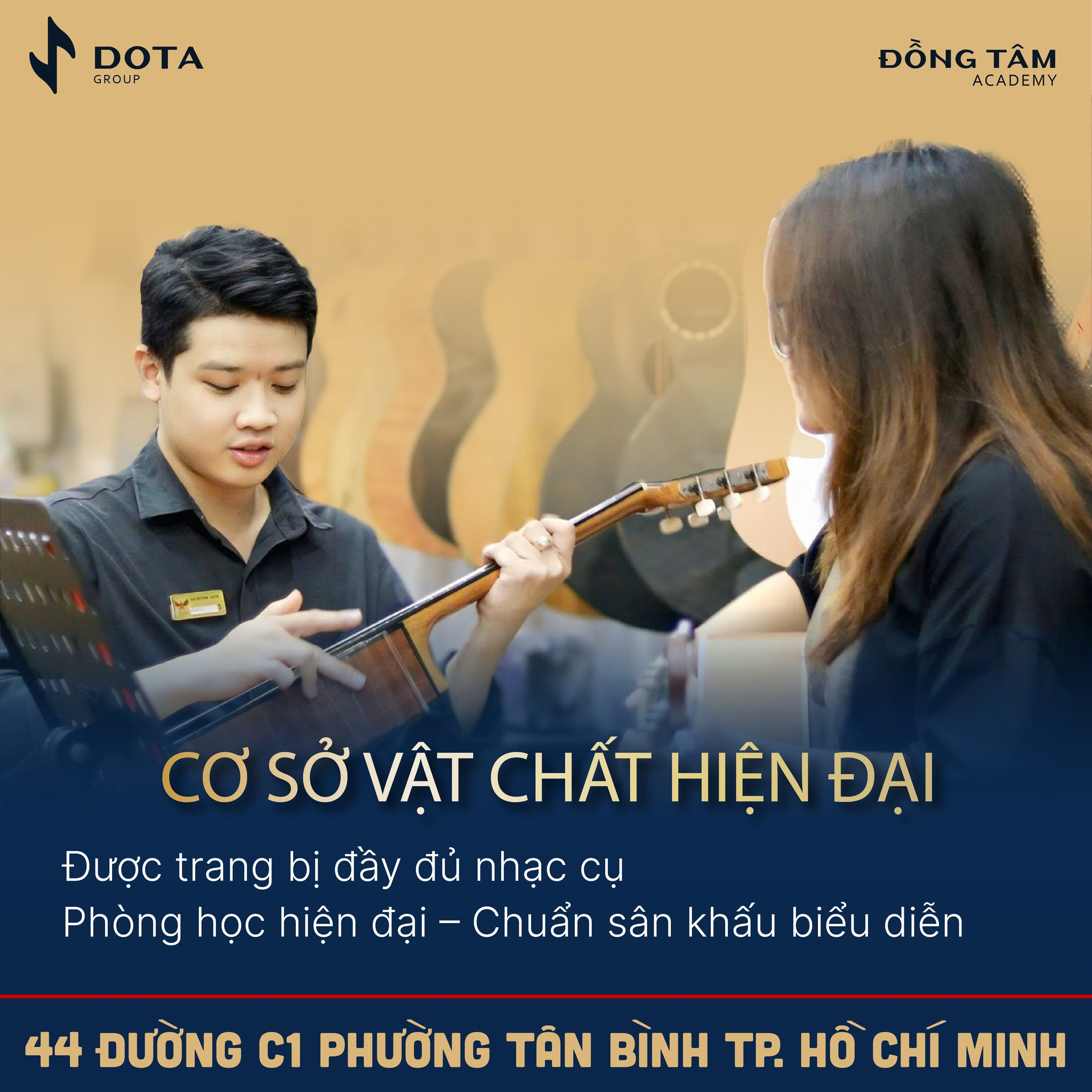 day-dan-guitar-tan-phu-voi-co-so-vat-chat-hien-dai
