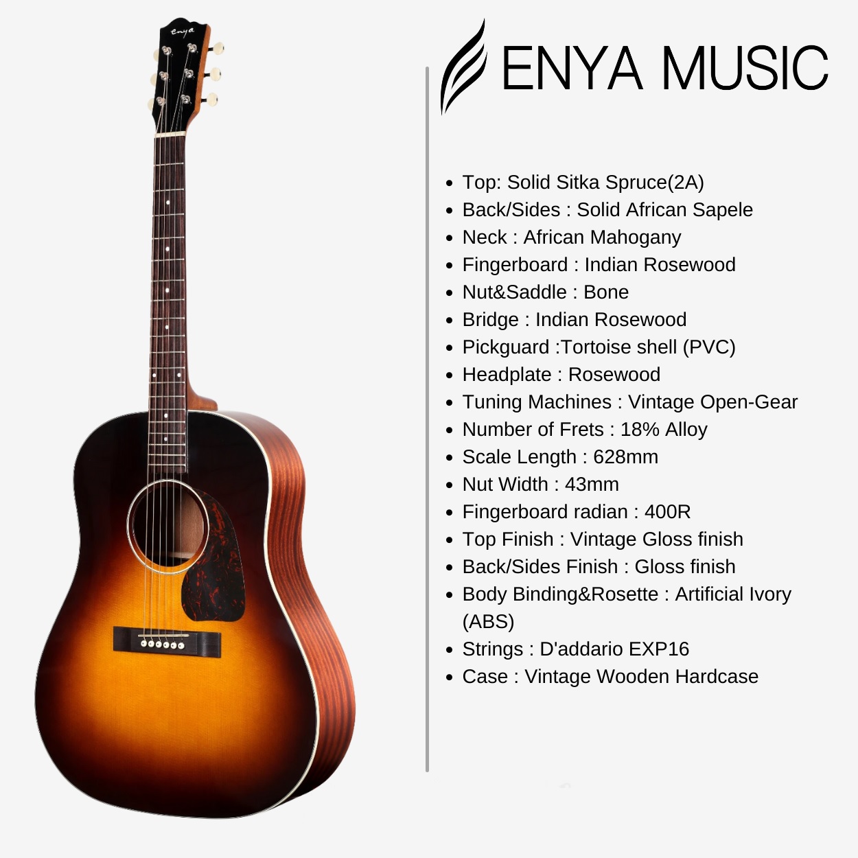 Guitar Enya T05 J Tribute
