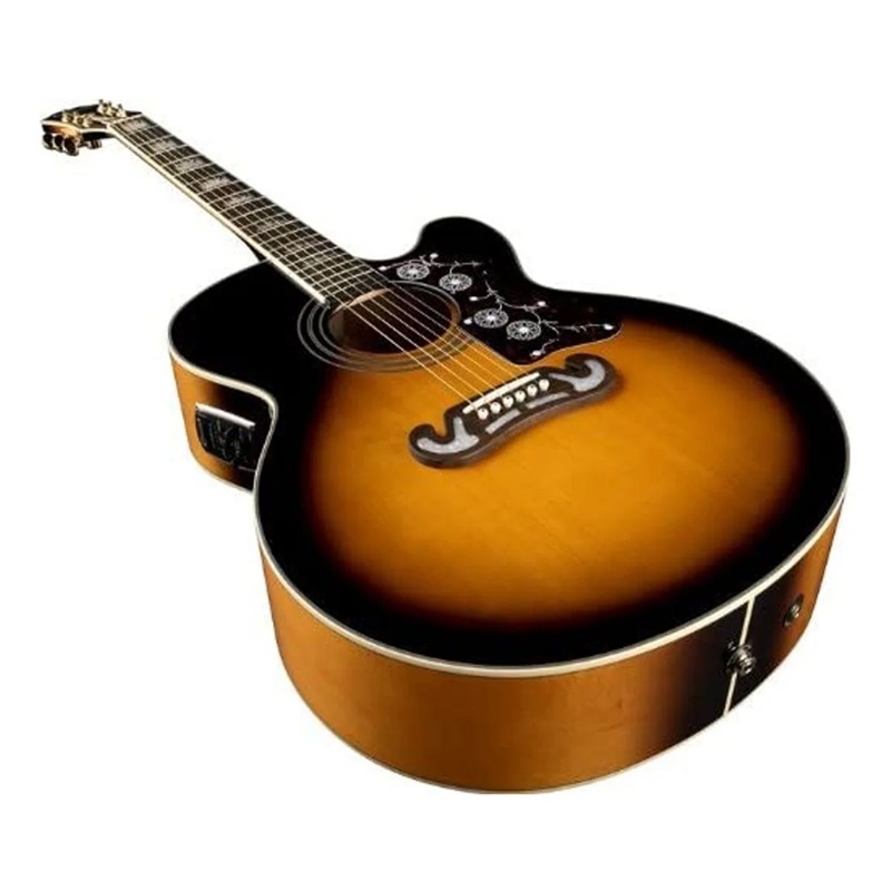 Đàn Guitar Acoustic Epiphone J-200 EC Studio Parlor, Vintage Sunburst