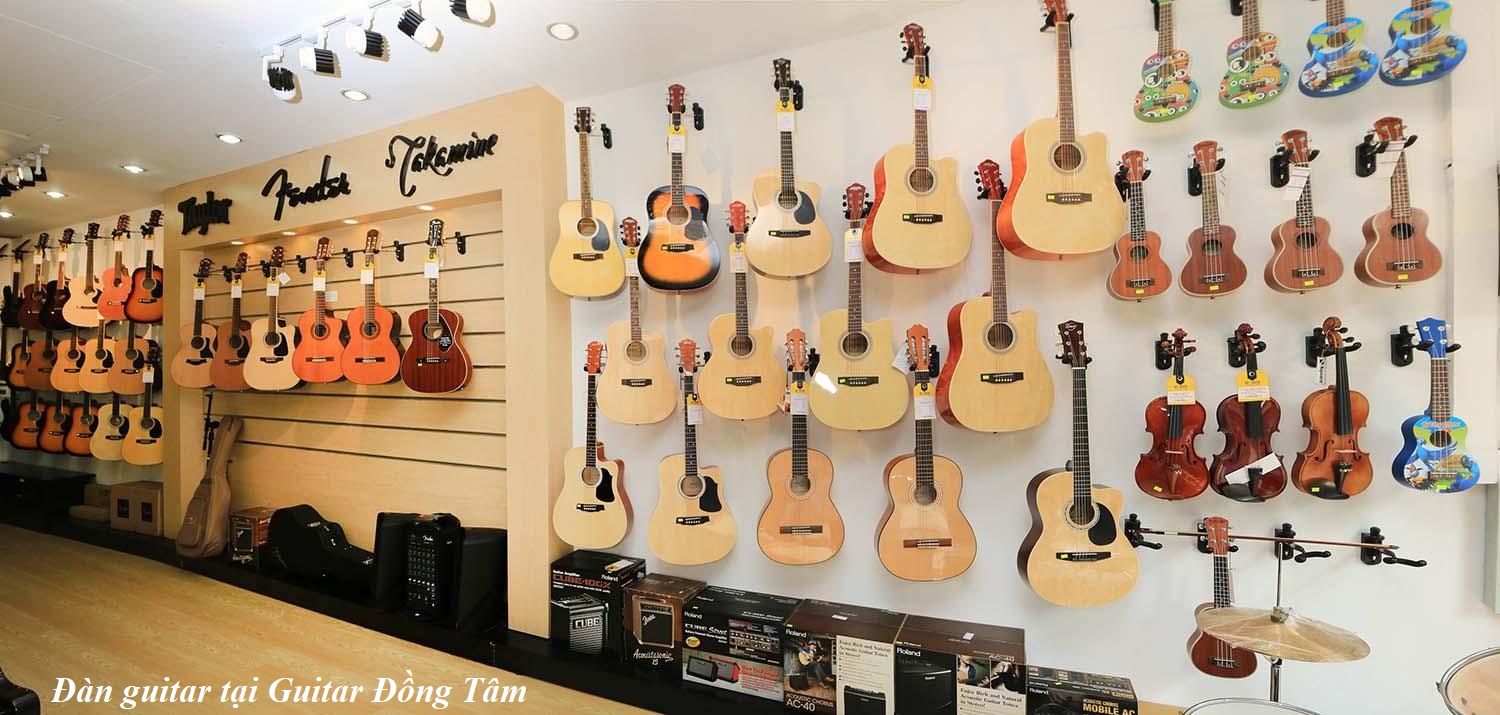 Cửa hàng bán đàn Guitar ở quận Tân Bình