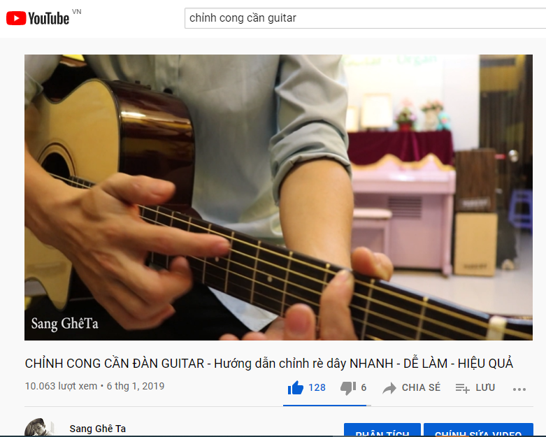 Cách Chỉnh Cong cần đàn guitar ( Action ) Cách Chỉnh Cong cần đàn guitar ( Action )