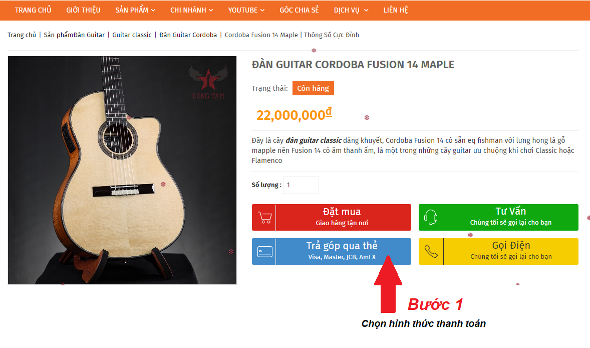 Hướng Dẫn Mua Hàng Trả Góp Online Với Thẻ Tín Dụng tại Guitar Đồng Tâm Hướng Dẫn Mua Hàng Trả Góp Online Với Thẻ Tín Dụng tại Guitar Đồng Tâm