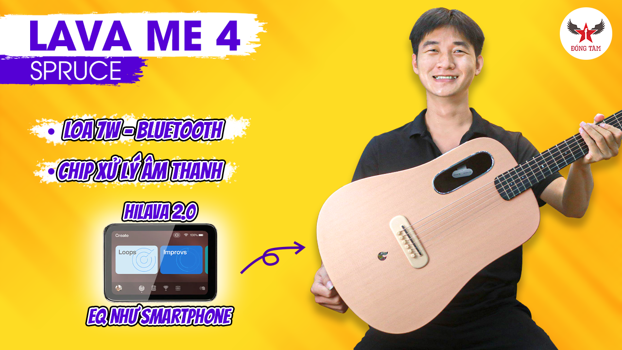 REVIEW ĐÀN GUITAR LAVA ME 4 SPRUCE