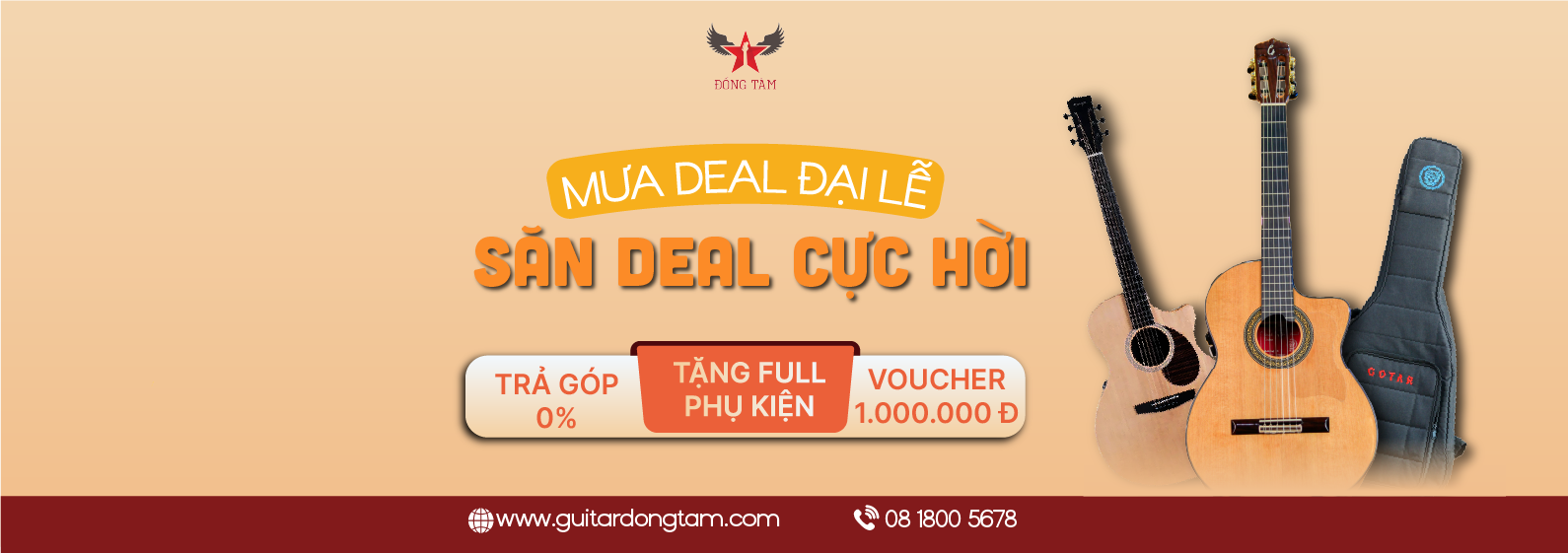 Top Deal Guitar 2/9 – Ưu Đãi Đặc Biệt Tại Guitar Đồng Tâm