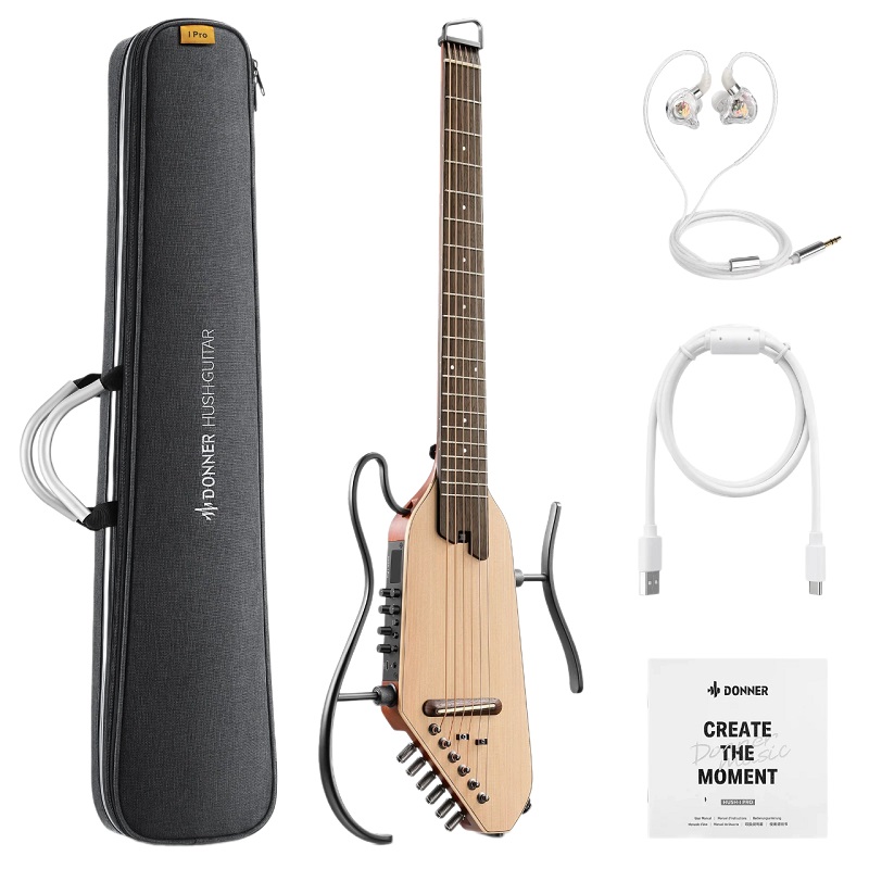 Đàn Guitar Silent Acoustic Donner Hush - I Pro