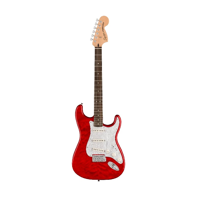 Đàn Guitar Điện Squier Fsr Affinity Stratocaster Qmt SSS, Laurel Fingerboard