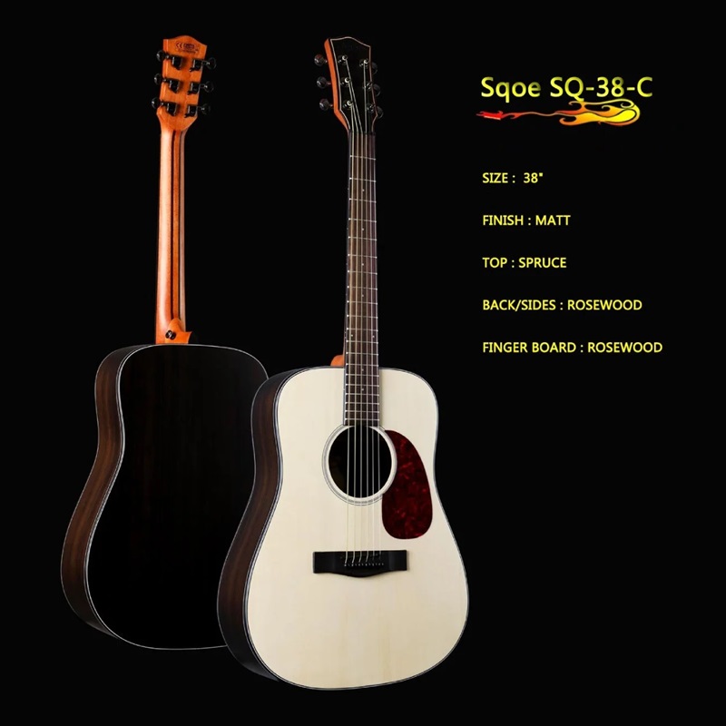 Đàn Guitar Acoustic Sqoe SQ-38-C 