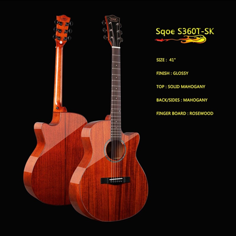 Đàn Guitar Acoustic Sqoe S360T-SK EQ