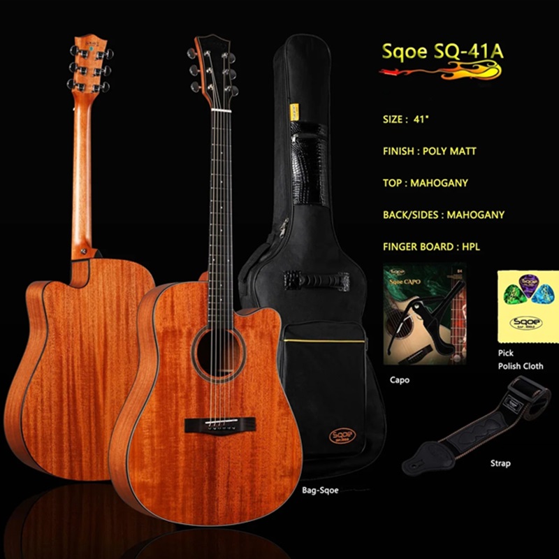 Đàn Guitar Acoustic Sqoe SQ-41A EQ 