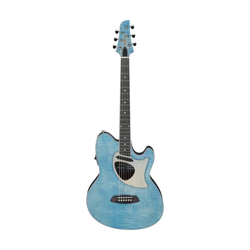 Đàn Guitar Acoustic Ibanez TCM50FM, Open Pore Denim Blue 