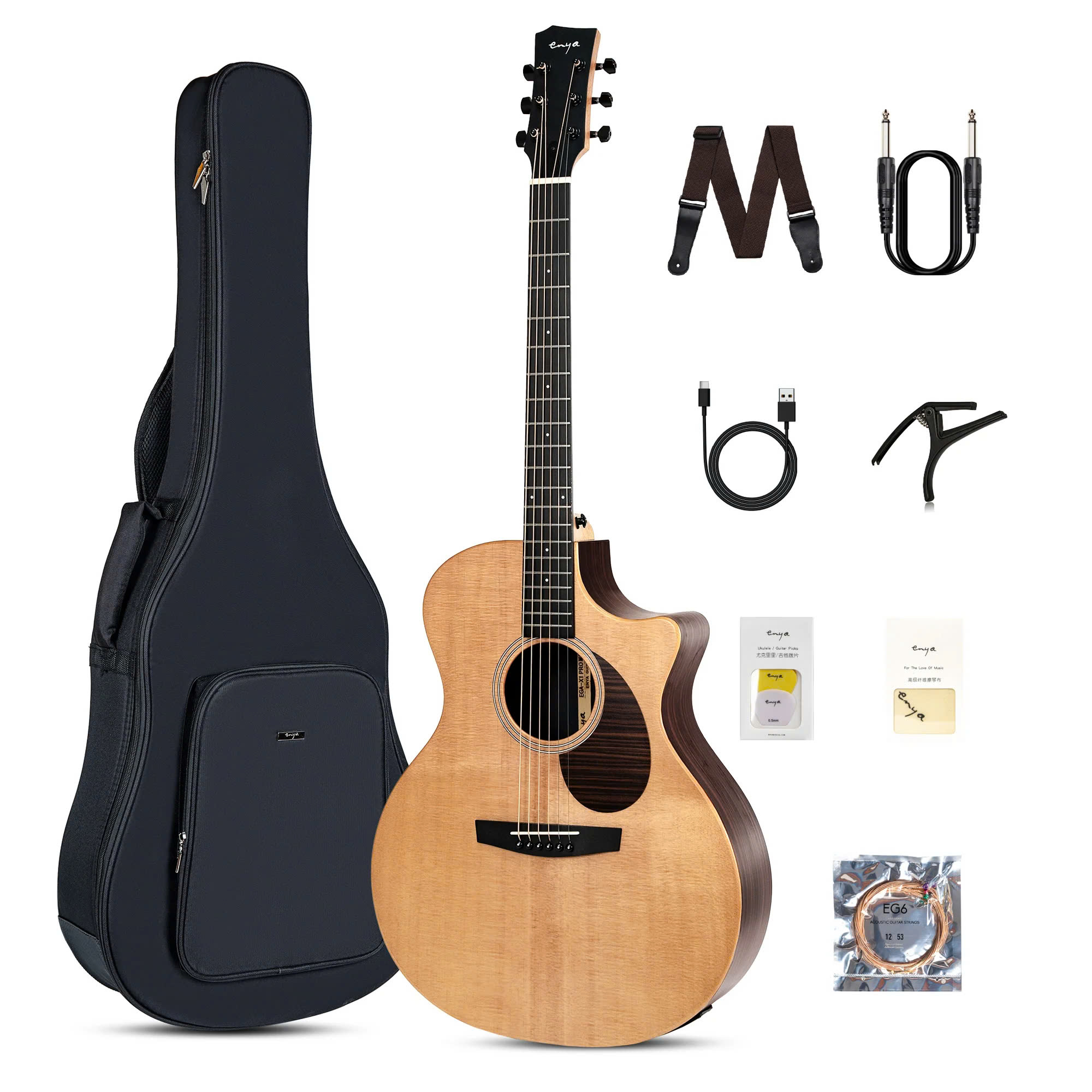 Đàn Guitar Acoustic Enya X1 Pro Max