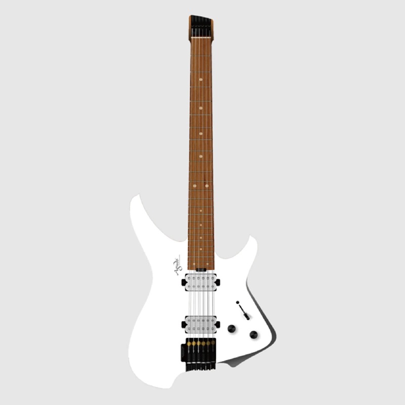Đàn Guitar Electric Aguda Music Boy HH Maple Fingerborad Gloss White  