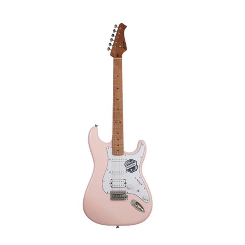 Đàn Guitar Điện Auriga A-220 HSS Maple Fingerboard Pink 