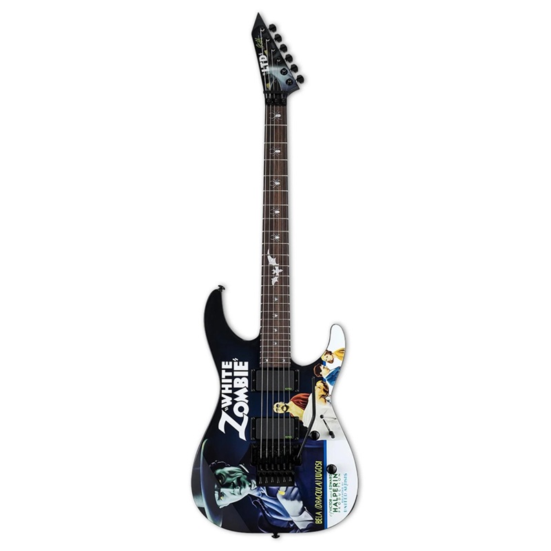 Đàn Guitar Điện ESP LTD Kirk Hammett Signature KH-WZ White Zombie Hh Ebony Fingerboard Black 