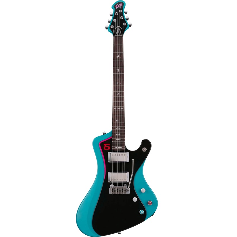 Đàn Guitar Điện ESP Stream-Miku-Custom V2 HH Rosewood Fingerboard Miku Blue 