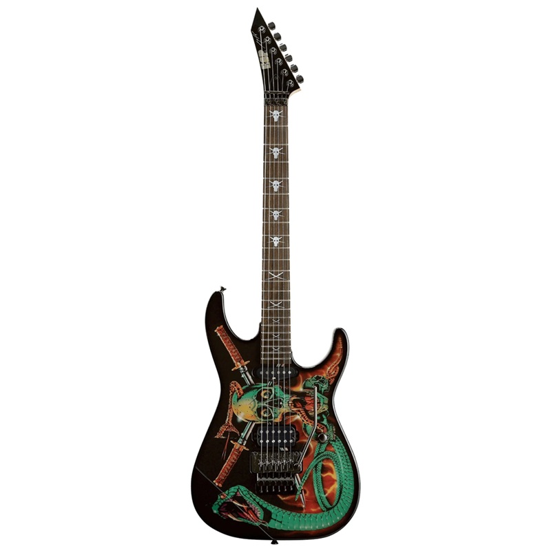 Đàn Guitar Điện Edwards Skull & Snakes HS Rosewood Fingerboard Custom Graphic 