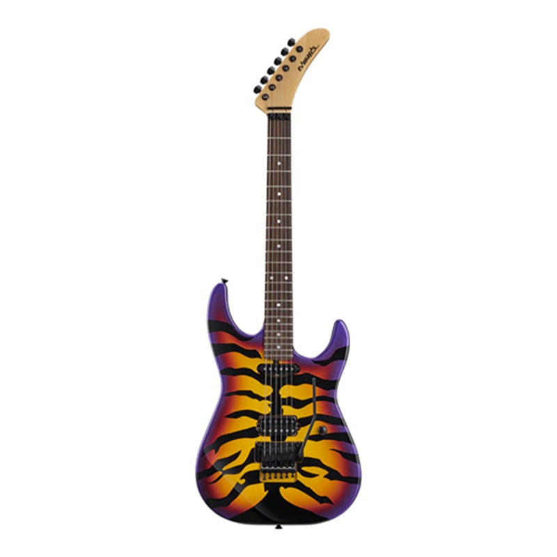 Đàn Guitar Điện Edwards Purple Tiger HH Rosewood Fingerboard Purple Sunburst Tiger Graphic 