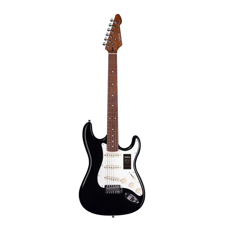Đàn Guitar Điện Saga SMF1314 Stratocaster SSS, Maple Fingerboard, Black