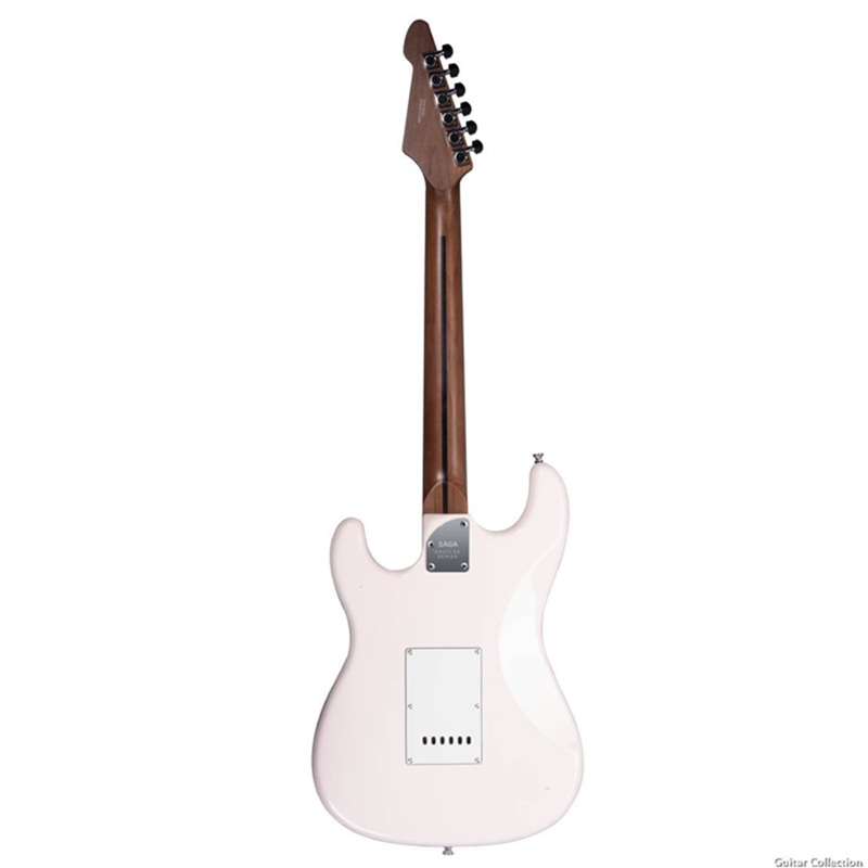 Đàn Guitar Điện Saga SMF1314 Stratocaster SSS, Maple Fingerboard, White 