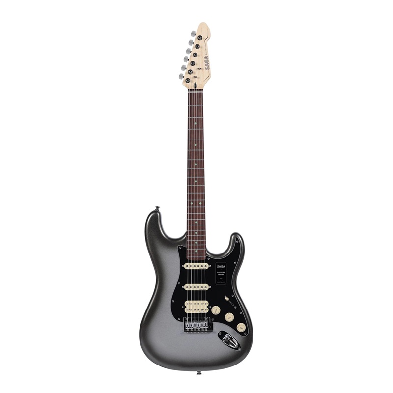 Đàn Guitar Điện Saga SMF1314H Stratocaster HSS, Rosewood Fingerboard, Mercury Gray 