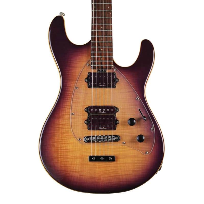 Đàn Guitar Điện Ernie Ball Music Man Steve Morse Y2D Signature Flame Top Purple Sunset