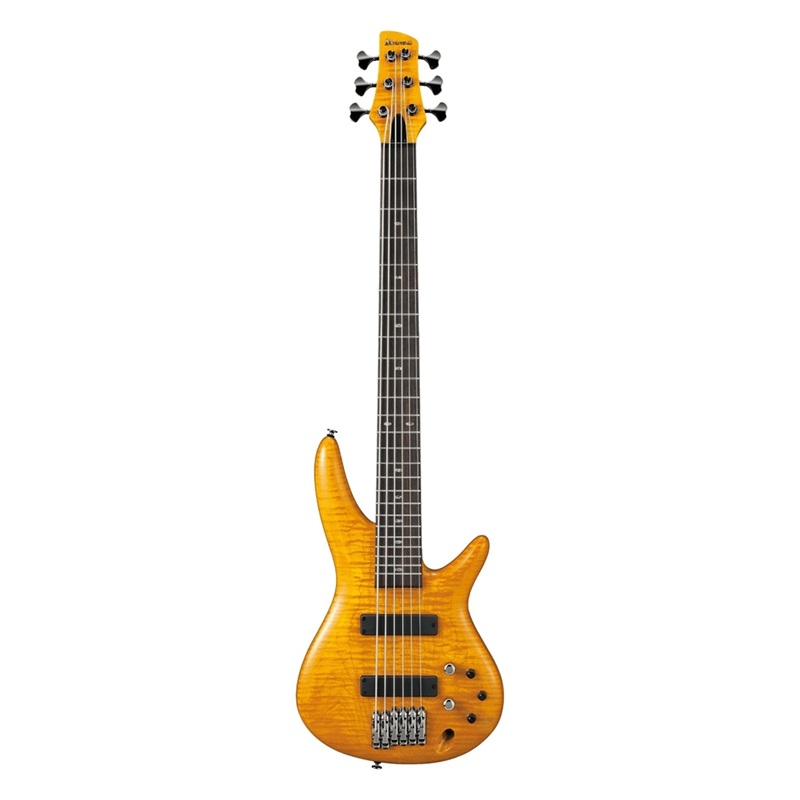 Đàn Guitar Bass Ibanez GVB1006 - Gerald Veasley Signature S, Rosewood Fingerboard, Amber - 6 Strings 