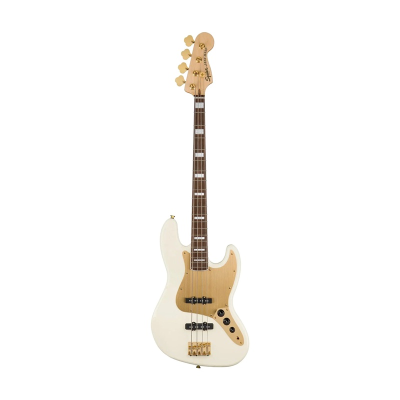 Đàn Guitar Bass Squier 40th Anniversary Jazz Bass, Gold Edition SS, Laurel Fingerboard - 4 Strings 