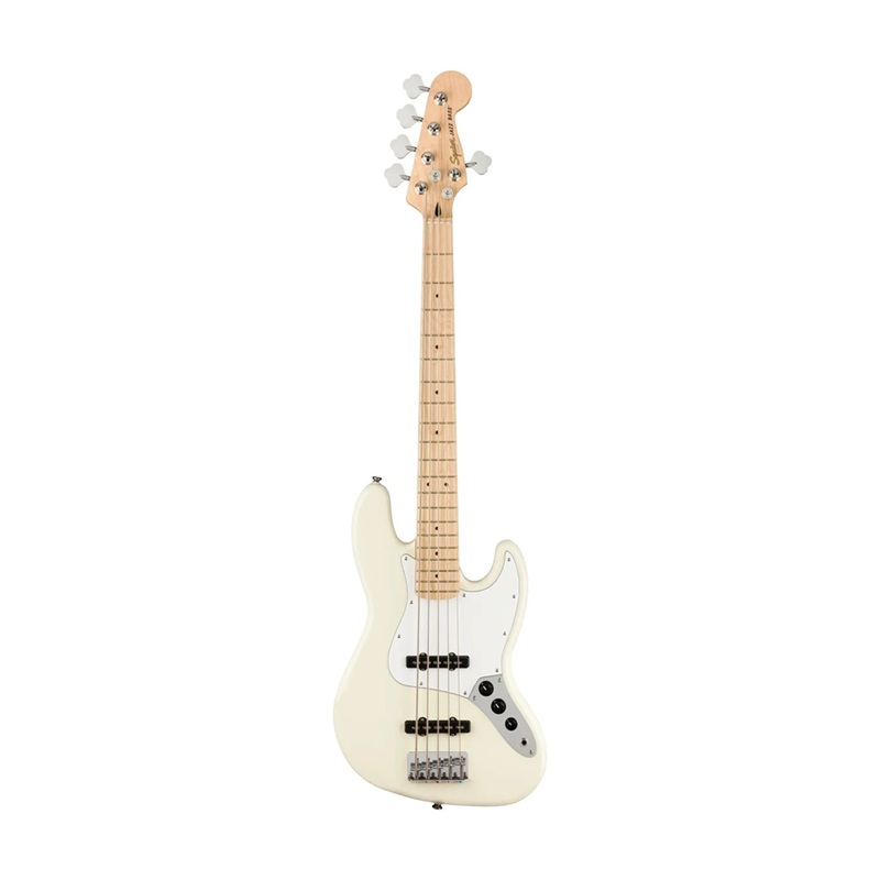 Đàn Guitar Bass Squier Affinity Jazz Bass V SS, Maple Fingerboard, Olympic White - 5 Strings 