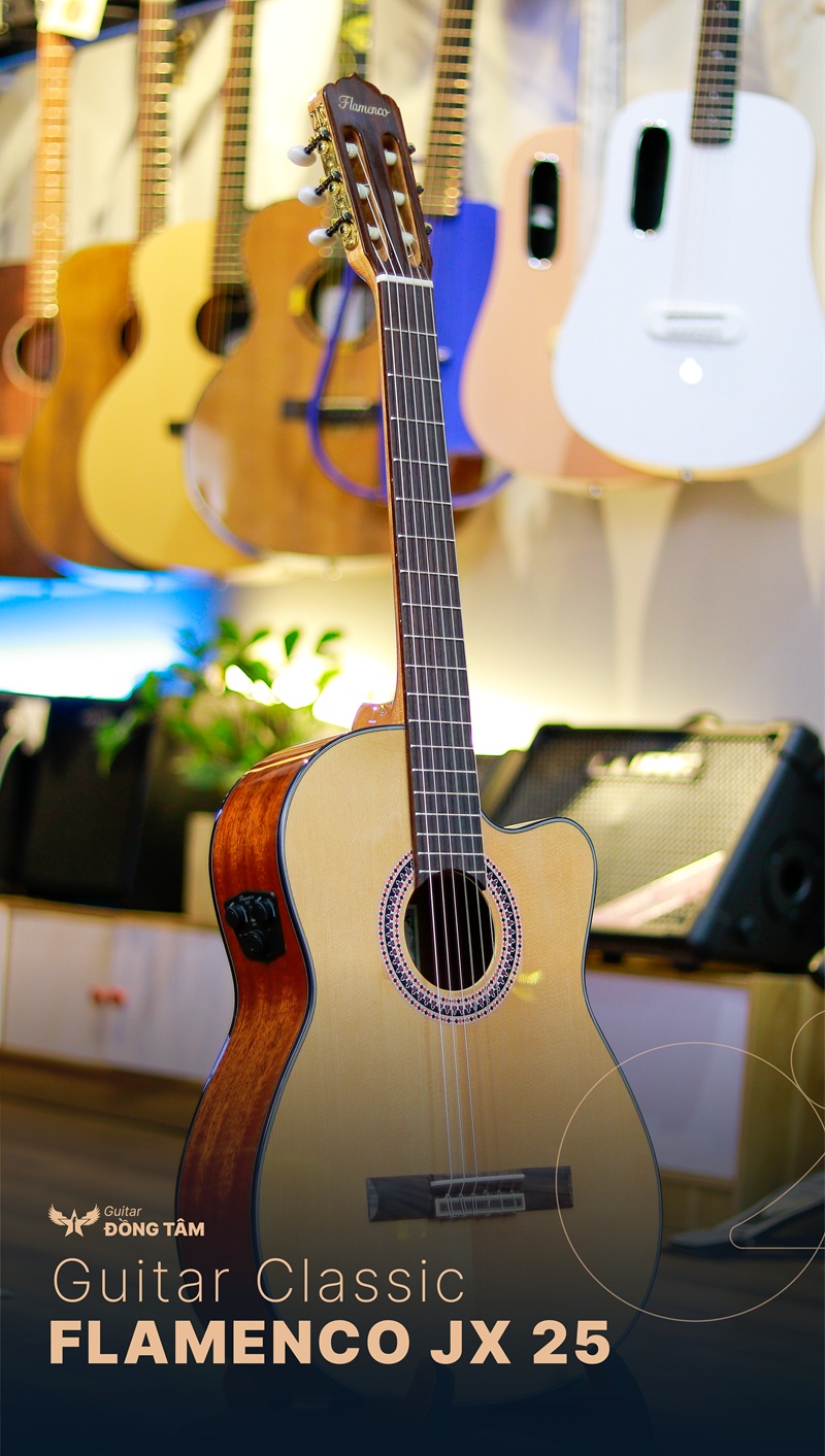 Đàn Guitar Flamenco Jx 25CE