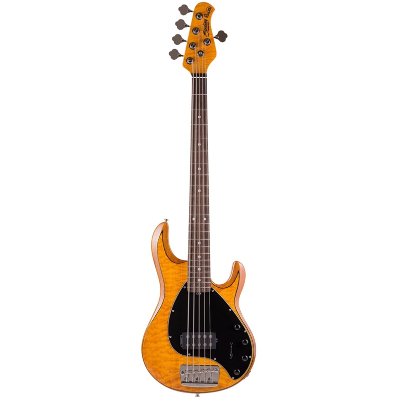 Đàn Guitar Bass Sterling By Music Man Stingray RAY35QM H, Rosewood Fingerboard, Amber - 5 Strings 