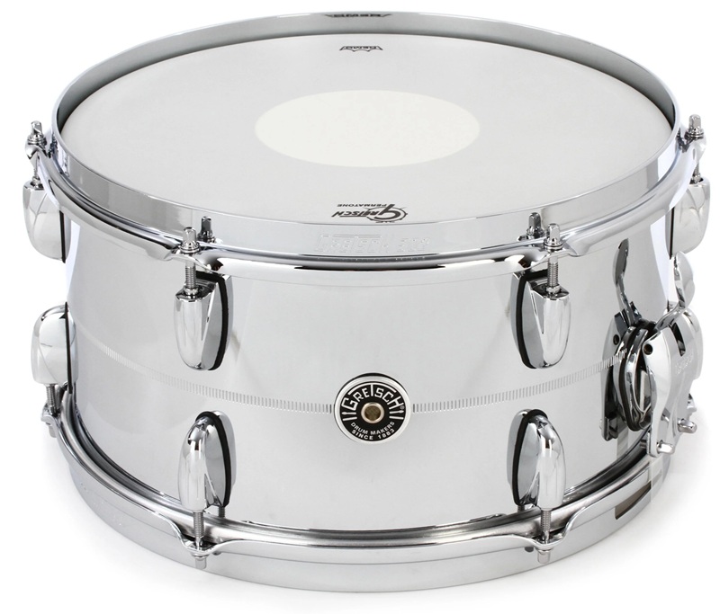Trống Snare Gretsch GB4163S (7x13) Brooklyn Chrome Over Steel 