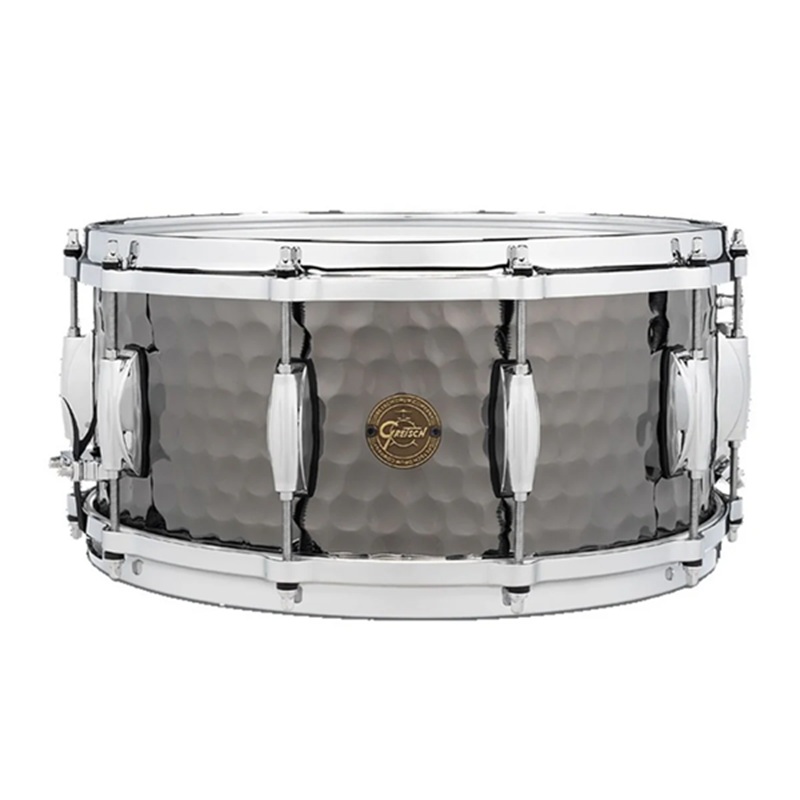 Trống Snare Gretsch S1-6514-BSH (6.5x14) Hammered Black Steel 