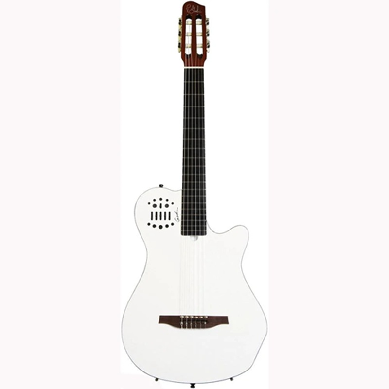 Đàn Guitar Silent Classic Godin Multiac Grand Concert Duet Ambiance White HG 
